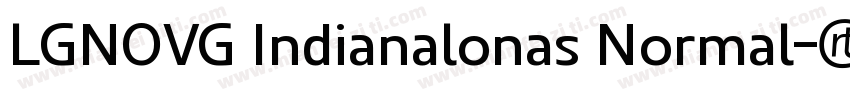 LGNOVG Indianalonas Normal字体转换